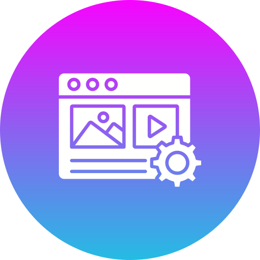 gestión de contenidos icono gratis