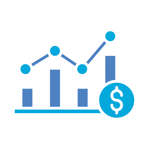 gráfico de ganancias icono gratis