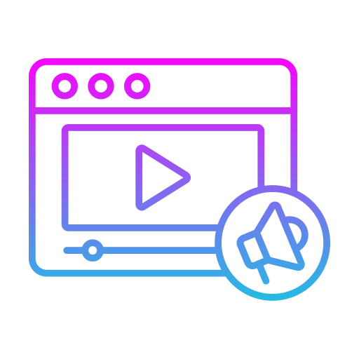 marketing vidéo Icône gratuit marketing vidéo Icône gratuit