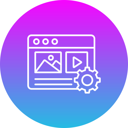 gestión de contenidos icono gratis