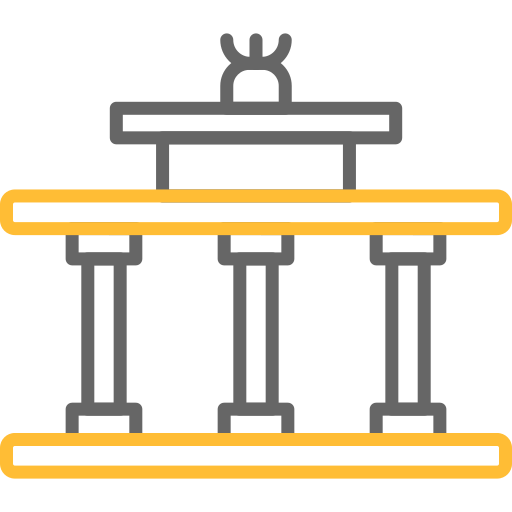puerta de brandeburgo icono gratis