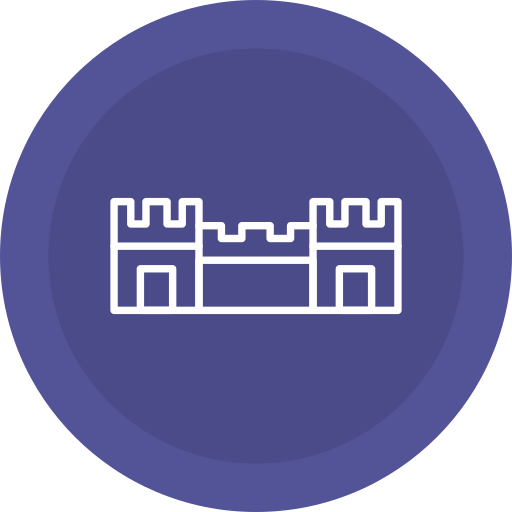 muralla medieval icono gratis
