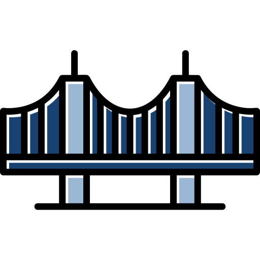 puente de vincent thomas icono gratis