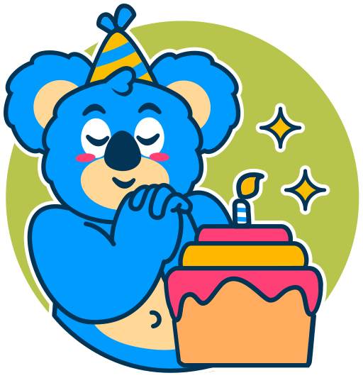 anniversaire gratuit sticker