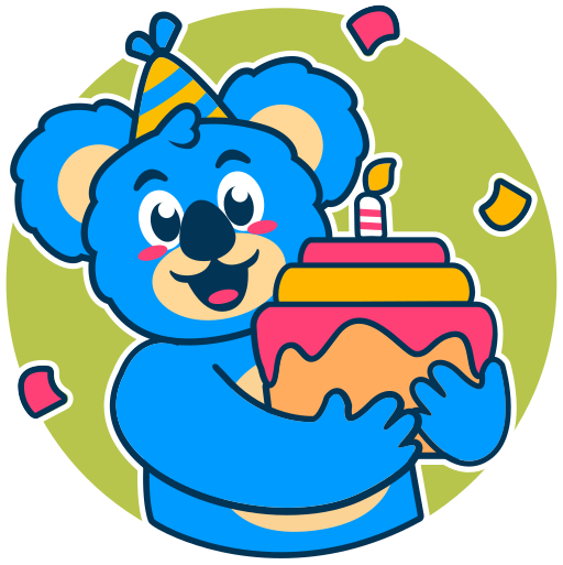 anniversaire gratuit sticker