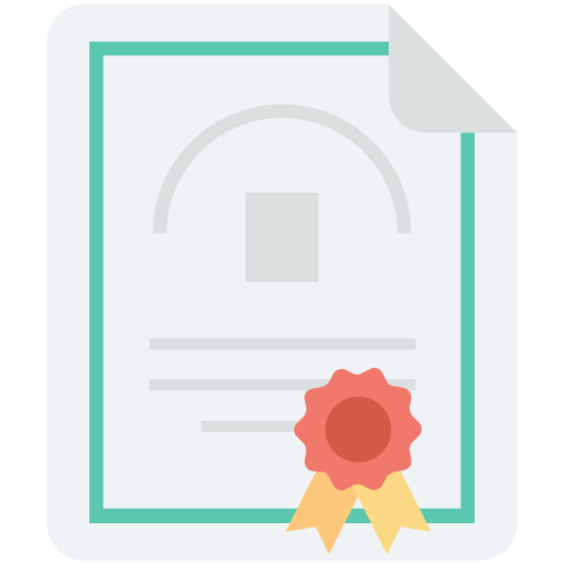 certificado icono gratis