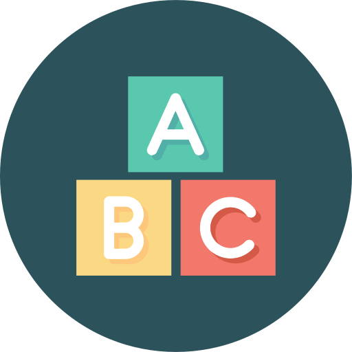 cubo abc icono gratis