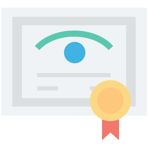 certificado icono gratis