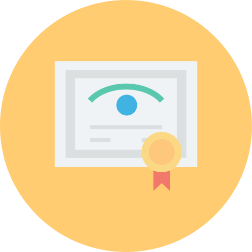 certificado icono gratis