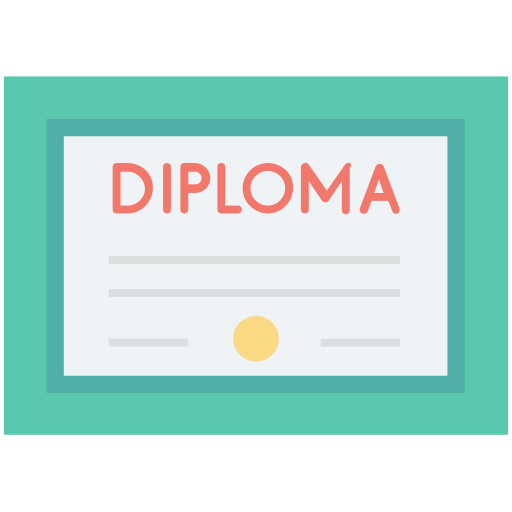 certificado de diploma icono gratis