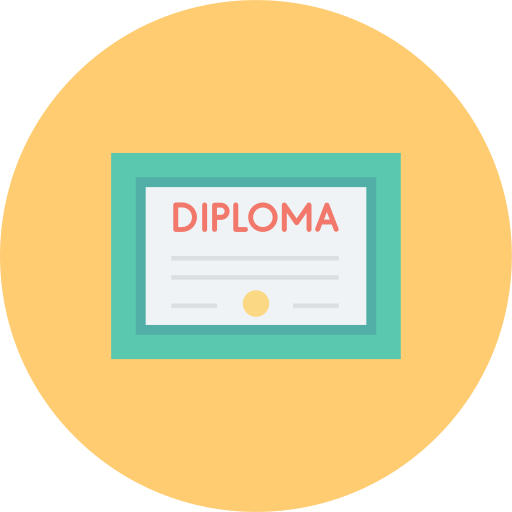 certificado de diploma icono gratis