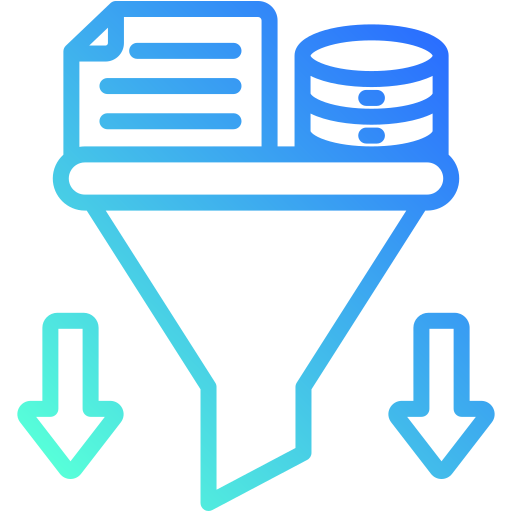 extracción de datos icono gratis