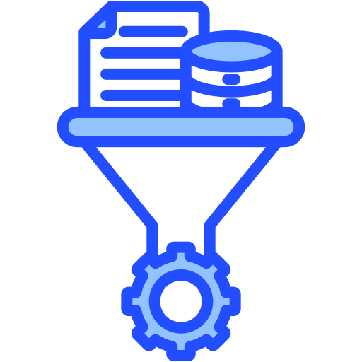 proceso de datos icono gratis