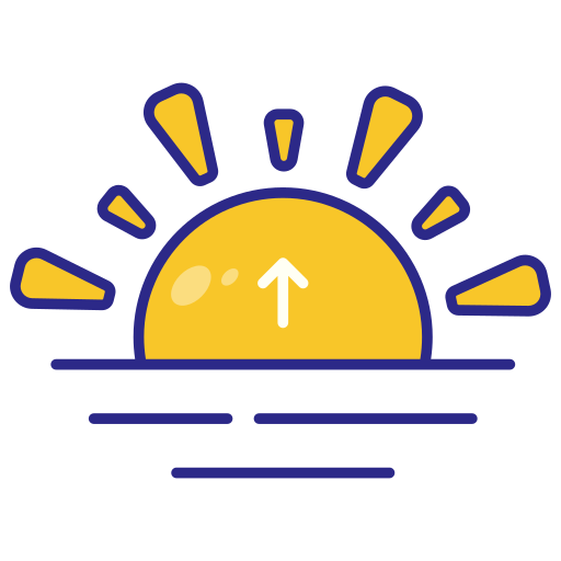 lever du soleil Icône gratuit