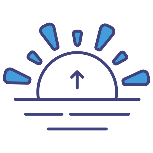 lever du soleil Icône gratuit