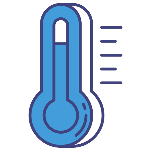 temperatura caliente icono gratis