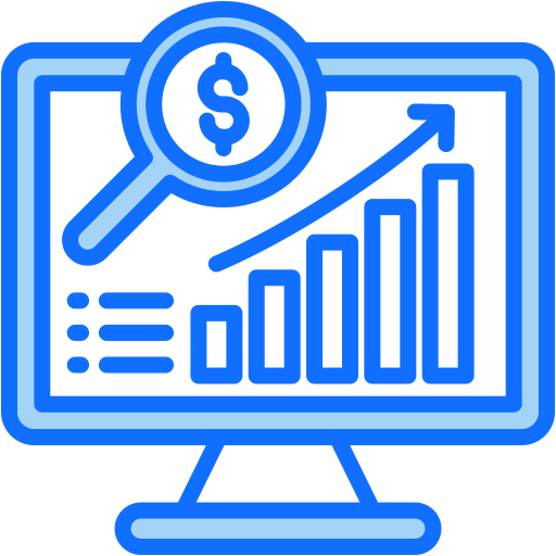 investigación de mercado icono gratis