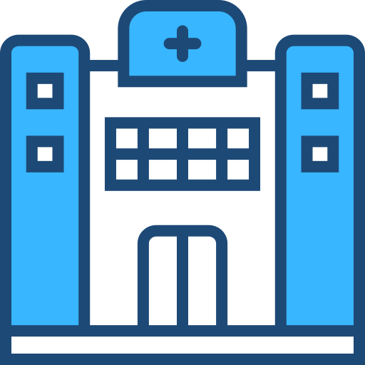 edificio del hospital icono gratis