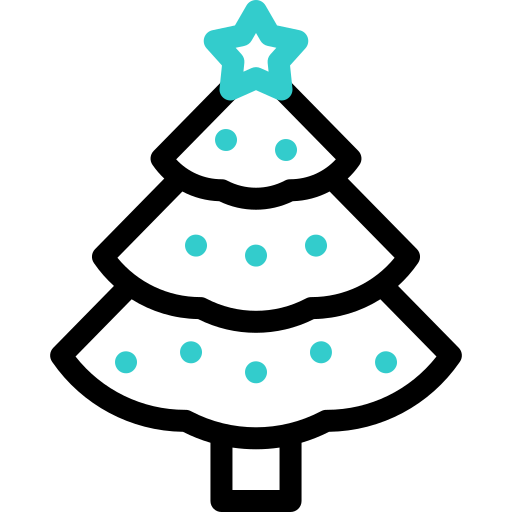 árbol de navidad icono gratis