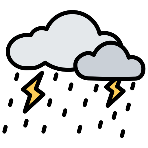 nube de tormenta icono gratis