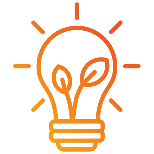 Energy saving light free icon