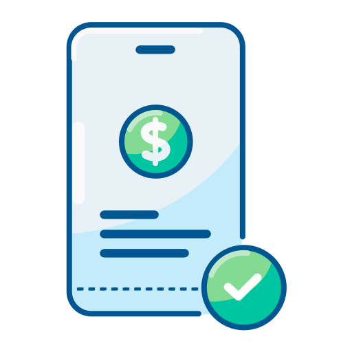 banca móvil icono gratis