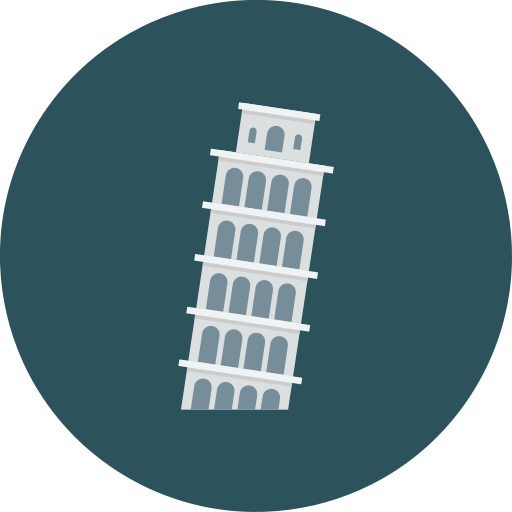 torre de pisa icono gratis