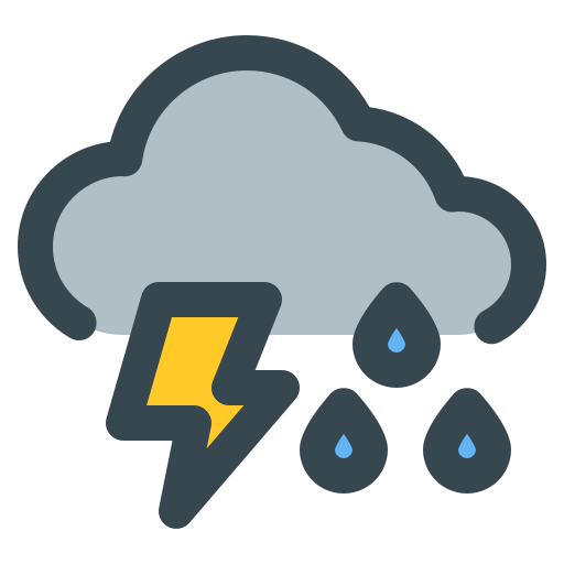 tormenta de lluvia icono gratis