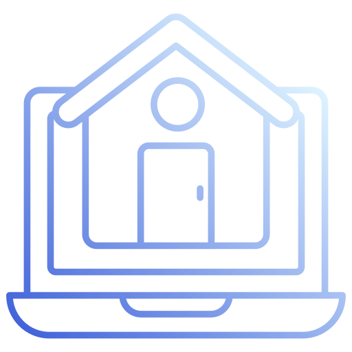 bienes raíces en línea icono gratis