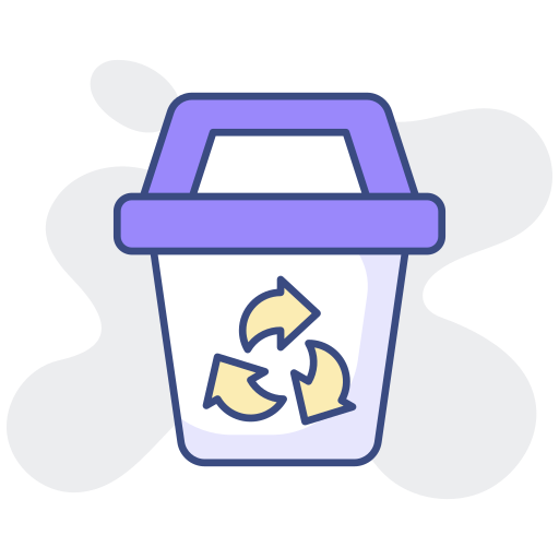 contenedor de reciclaje icono gratis