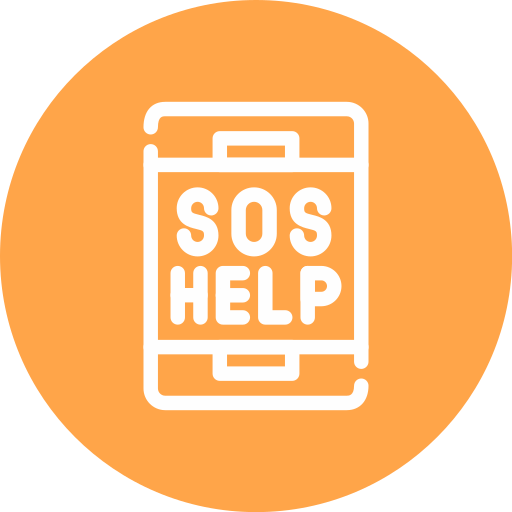 llamada de socorro icono gratis