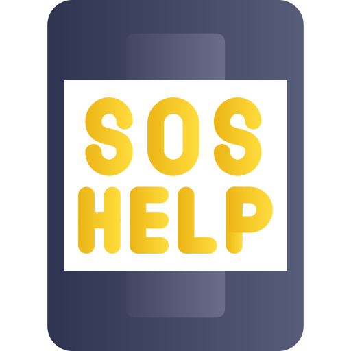 llamada de socorro icono gratis