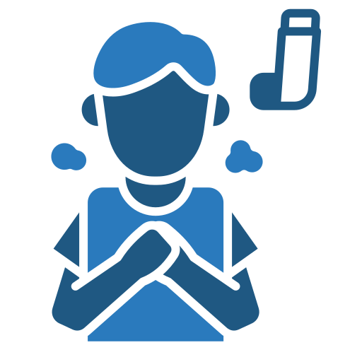 Asthma free icon Asthma free icon