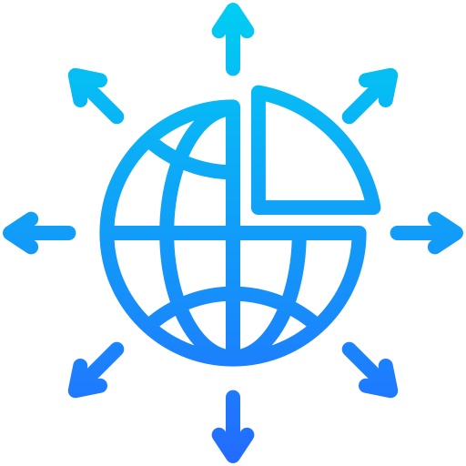 expansión del mercado icono gratis