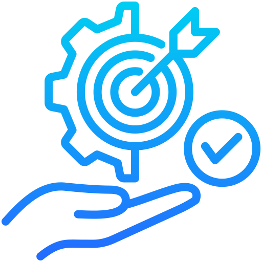 logro de objetivos icono gratis