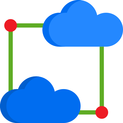 La computación en nube icono gratis