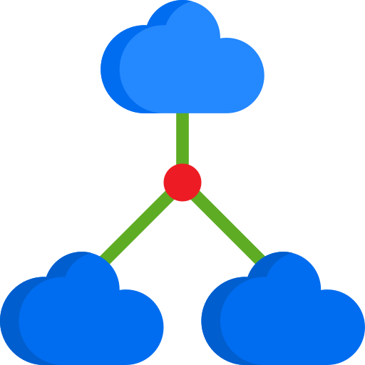 La computación en nube icono gratis