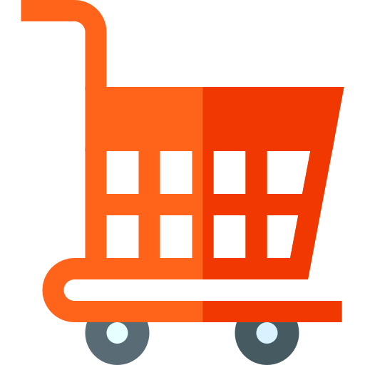 Shopping cart Basic Straight Flat icon