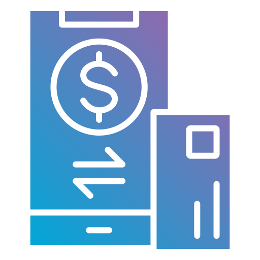 banca móvil icono gratis