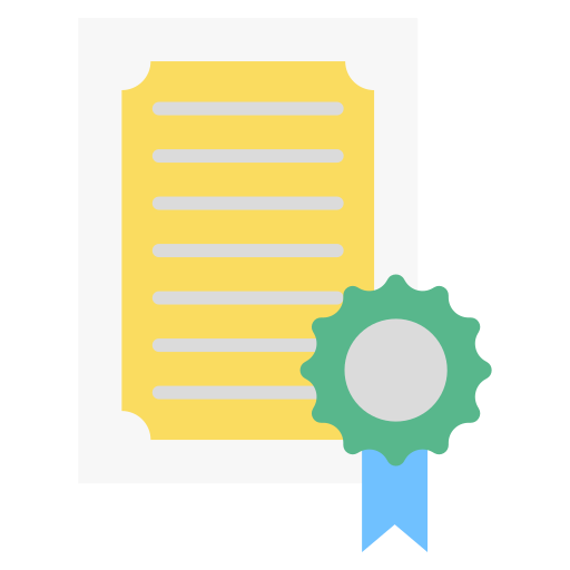certificado icono gratis