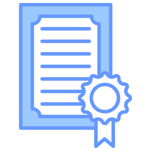 certificado icono gratis