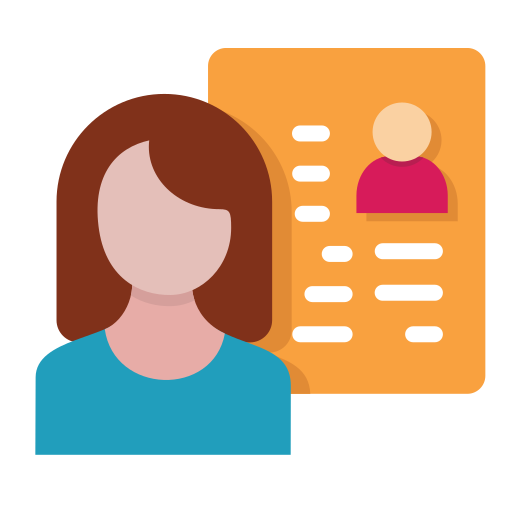 información personal icono gratis