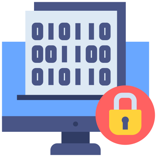 cifrado de datos icono gratis