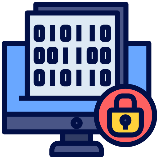 cifrado de datos icono gratis