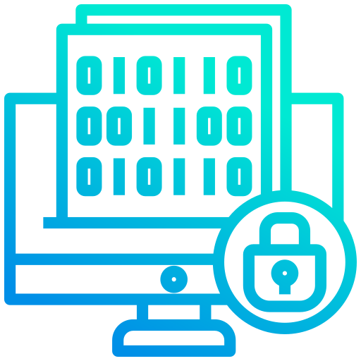 cifrado de datos icono gratis