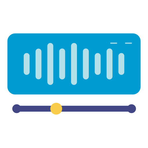 transmisión de audio icono gratis
