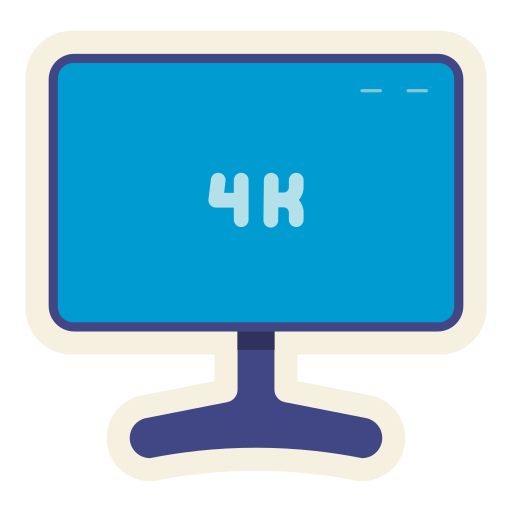 résolution 4k Icône gratuit résolution 4k Icône gratuit