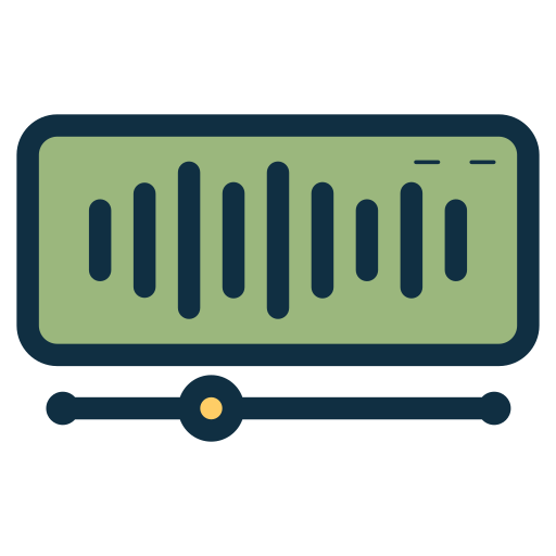 transmisión de audio icono gratis