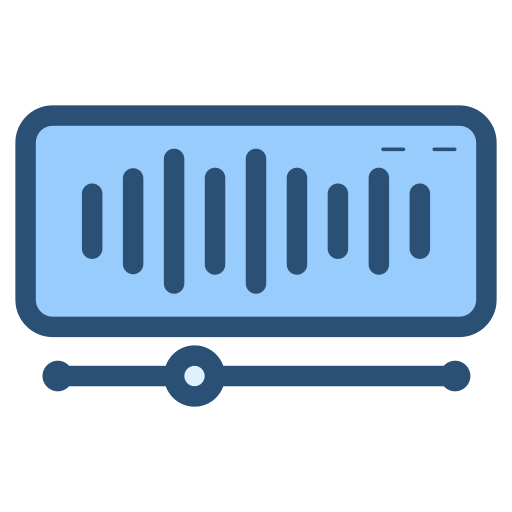 transmisión de audio icono gratis