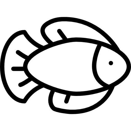 Fish Detailed Rounded Lineal icon